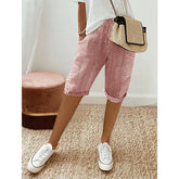 Calista™ - Women's Loose Striped Cropped Pants